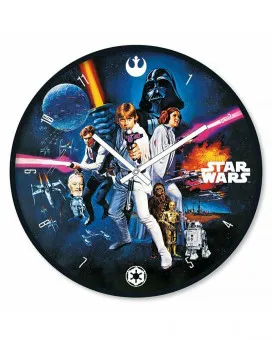 Sat Star Wars - A New Hope - Wall Clock 