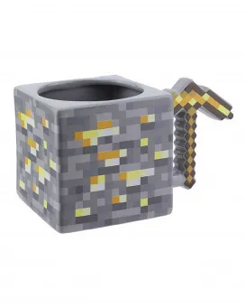 Šolja Paladone Minecraft - 3D - Gold Pickaxe Mug 