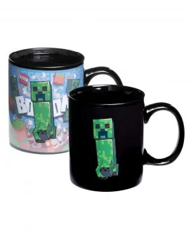 Šolja Paladone Minecraft - Creeper - Heat Change Mug 