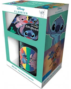 Gift set - šolja, podmetač i privezak Lilo and Stitch - You Are My Fave 