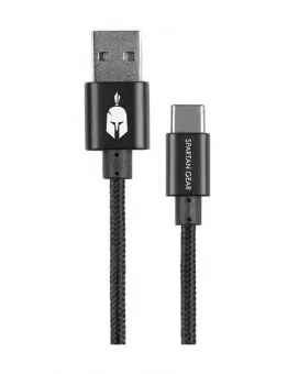 Spartan Gear Double Sided Charging Cable - Type C - Black 