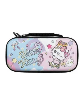 Starter Kit Konix - Hello Kitty - Protective Case, Storage Box, Protective Screen, Cleaning Wipe & In-Ear Headphones 