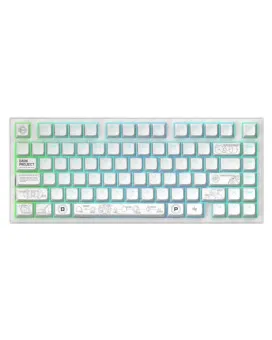 Tastatura Dark Project ALU Terra Nova White - Wireless Gaming Keyboard (ANSI) 