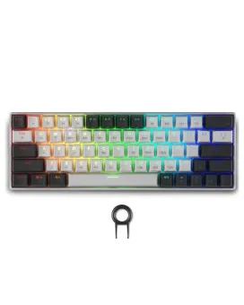 Tastatura Spartan Gear Pegasus 2 RGB Wireless - White / Grey 
