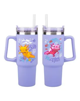 Termos šolja Paladone Minecraft - Purple  Travel Mug 