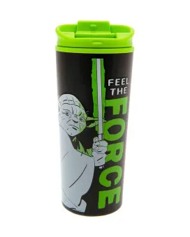 Termos šolja Star Wars - Yoda - Feek the Force - Metal Travel Mug 