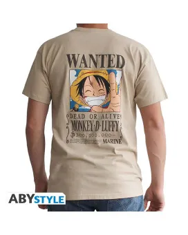 Majica AbyStyle One Piece - Wanted Luffy - Unisex - Vintage - M 