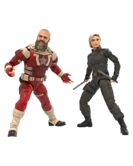 Action Figure Marvel Legends Series - Thunderbolts - Yelena Belova And Red Guardian 