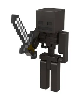 Action Figure Minecraft - Build A Portal - Wither Skeleton With Sword