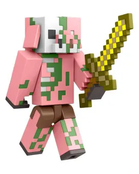 Action Figure Minecraft - Build A Portal - Zombified Piglin With Sword