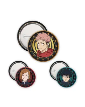 Bedževi AbyStyle - Jujutsu Kaisen- Yuji,Megumi And Nobara - Badge Pack 