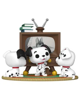Bobble Figure Moment - 101 Dalmatians POP! - Rolly, Patchy And Lucky With TV #1664 