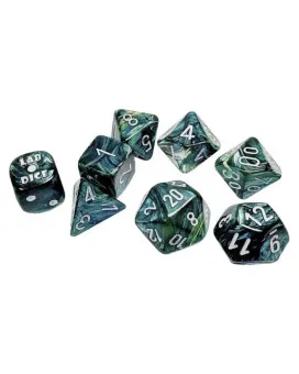 Kockice Chessex - Polyhedral - Lustrous - Neptune & Grey (7) 