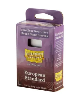 Dragon Shield 100 Board Games Sleeves - European - Non Glare Clear
