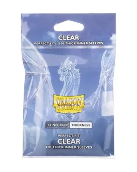 Dragon Shield 100 Standard Perfect Fit Thick Inner Sleeves - Clear