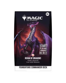 Društvena igra - Magic the Gathering - TCG Foundations Commander Deck - Reign Of Dragons