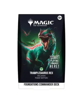 Društvena igra - Magic the Gathering - TCG Foundations Commander Deck - Tramplesaurus Rex