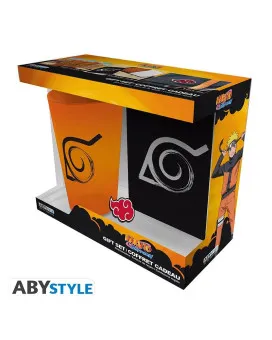 Gift Set AbyStyle - Naruto Shippuden - Čaša, Bedž i Sveska 