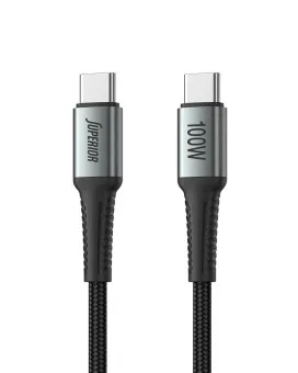 Kabl Superior SU-K103 USB-C 100W - Pleteni 1m - Grey 