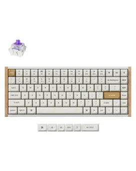 Tastatura Keychron K2H-Q1 75% - White/Wood 