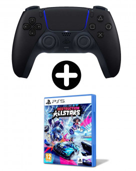 Gamepad PlayStation 5 DualSense - Midnight Black + PS5 Destruction AllStars 