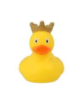Lilalu Patkica - Yellow Duck with Crown - Mini Rubber Duck