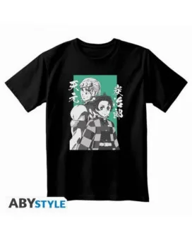 Majica AbyStyle Demon Slayer - Tanjiro & Tengen - M 