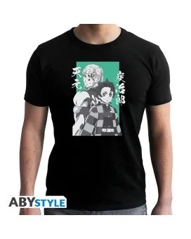 Majica AbyStyle Demon Slayer - Tanjiro & Tengen - L 