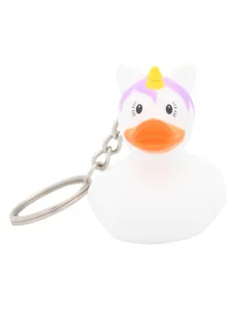Privezak Lilalu Patkica - White Unicorn - Rubber Duck 