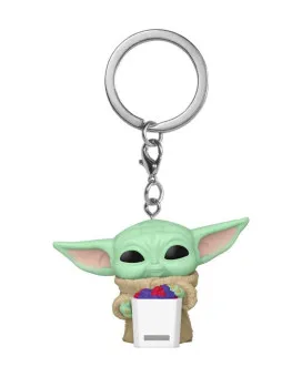 Privezak Pocket POP! - Star Wars Holiday - Grogu With Snack