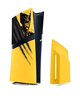 Maska za Playstation 5 Pro Konzolu - Marvel’s Wolverine Battle Yellow - Limited Edition 