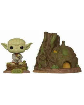 Bobble Figure Star Wars The Empire Strikes Back 40Th POP! - Dagobah Yoda with Hut 