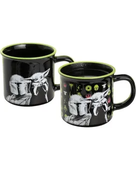 Šolja Paladone Star Wars - Mandalorian And Grogu - Heat Change Mug 