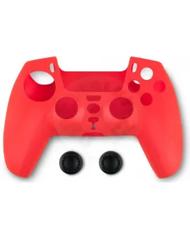 Spartan Gear Controller Silicon Skin Cover & Thumb Grips - Red Playstation 5 