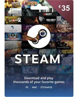 Steam Wallet Gift Card €35  - Digital Code 
