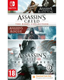 Switch Assassin's Creed Triple Pack ( Assassin's Creed 3 + Black Flag + Rogue) - Code In A Box 