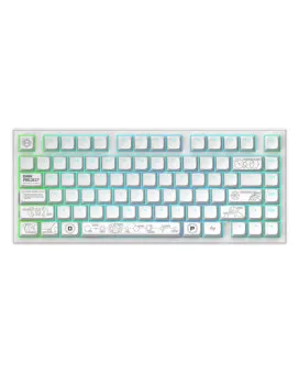 Tastatura Dark Project ALU Terra Nova R2 White - Wireless Gaming Keyboard (ANSI) 