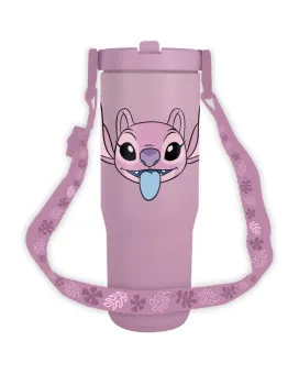 Termos čaša Lilo And Stitch - Angel Pitcher With Strap 