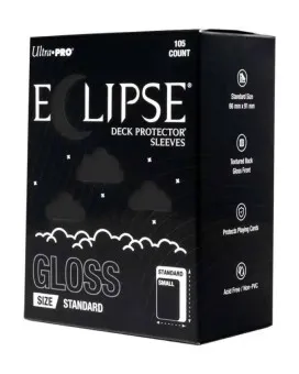 Ultra Pro Gloss Eclipse Standard Deck Protector Sleeves 105 - Jet Black