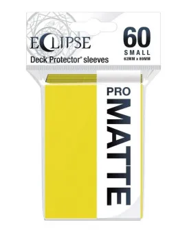 Ultra Pro Matte Eclipse Small Desk Protector Sleeves 60 - Lemon Yellow 