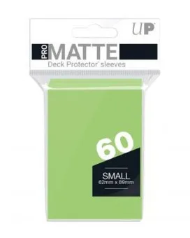 Ultra Pro Matte Small Desk Protector Sleeves 60 - Light Green 