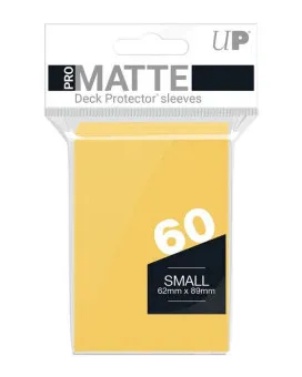 Ultra Pro Matte Small Desk Protector Sleeves 60 - Yellow 