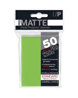 Ultra Pro Matte Standard Deck Protector Sleeves 50 - Lime Green