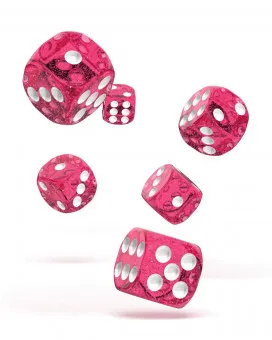 Kockice Oakie Doakie Dice D6 16 mm Speckled - Pink (12) 