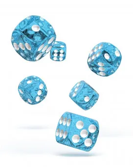 Kockice Oakie Doakie Dice D6 16 mm Speckled - Light Blue (12) 