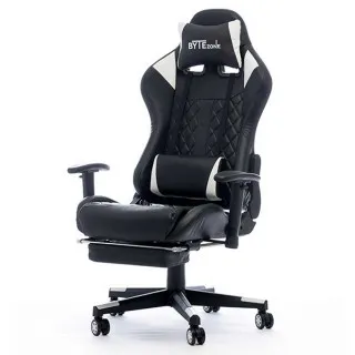 Gaming stolica Bytezone Carbon Crno/Bela 