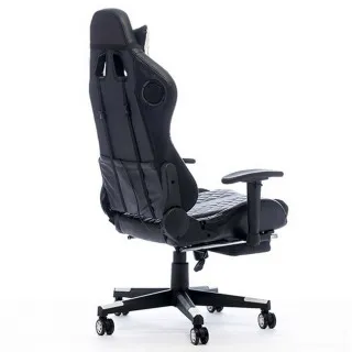Gaming stolica Bytezone Carbon Crno/Bela 