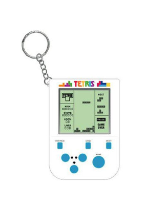 Privezak Tetris Mini - Retro Handheld Video Game Keychain 