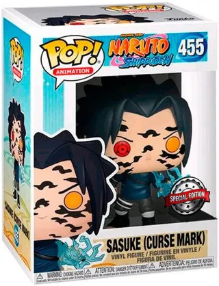 Bobble Figure Anime - Naruto Shippuden POP! - Sasuke (Curse Mark) 