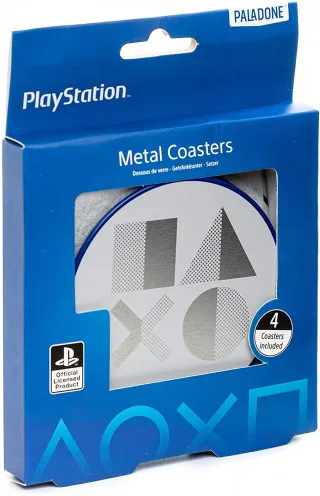 Podmetači za čaše Playstation 5 - Metal Coasters 